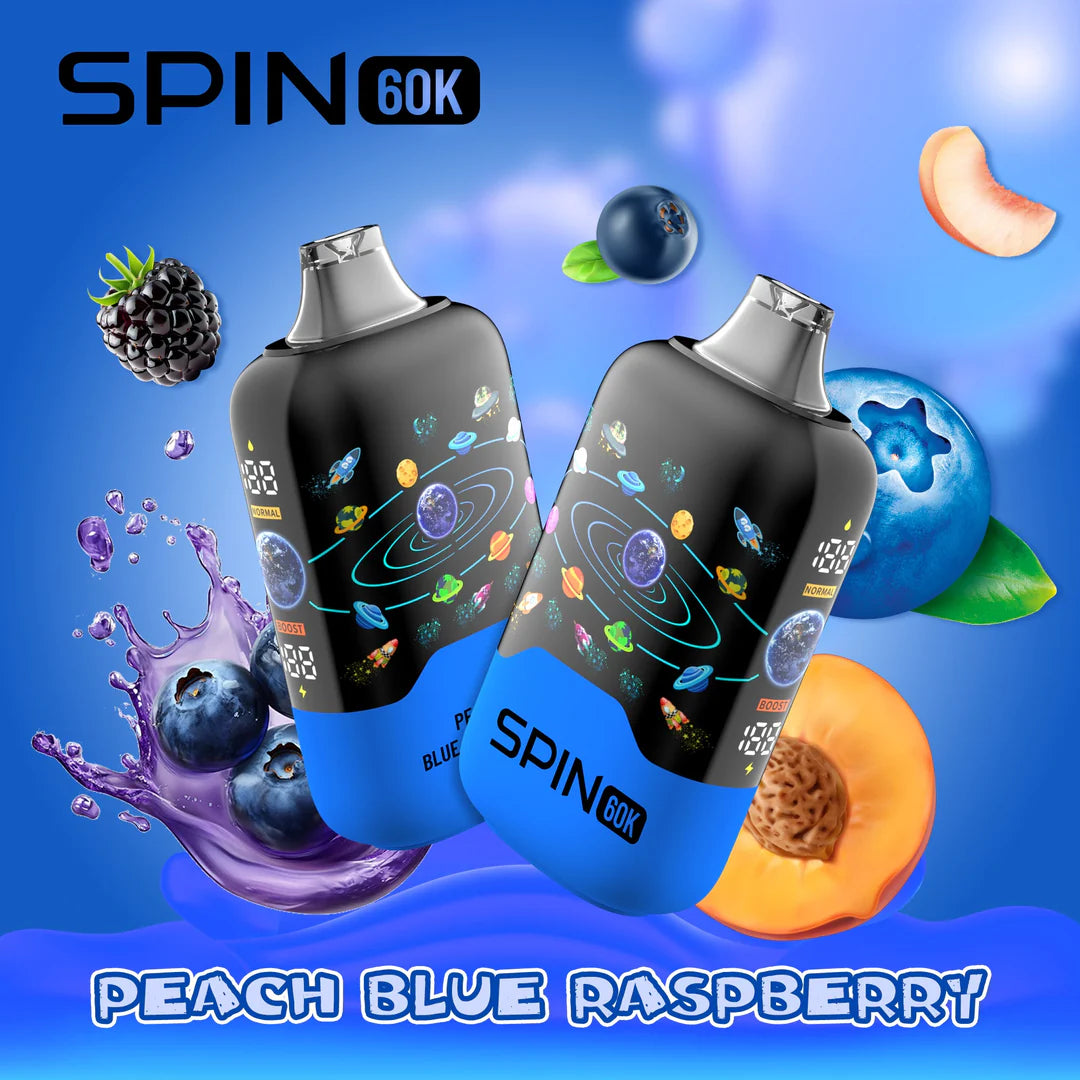 SPIN 60K - PEACH BLUE RASBERRY