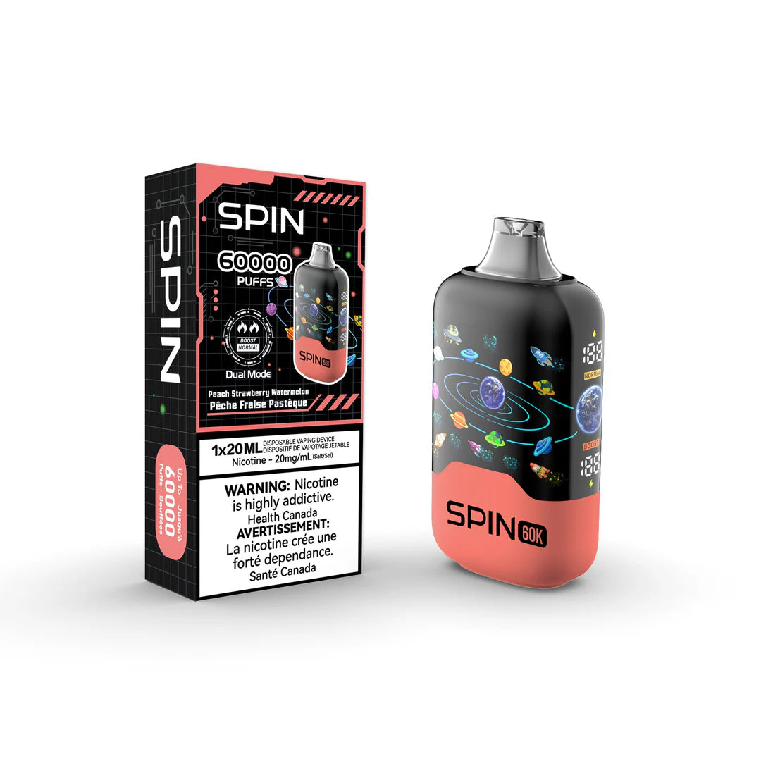 SPIN 60K - PEACH STRAWBERRY WATERMELON