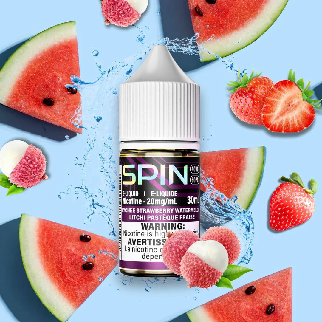 SPIN E-LIQUID - LYCHEE STRAWBERRY WATERMELON