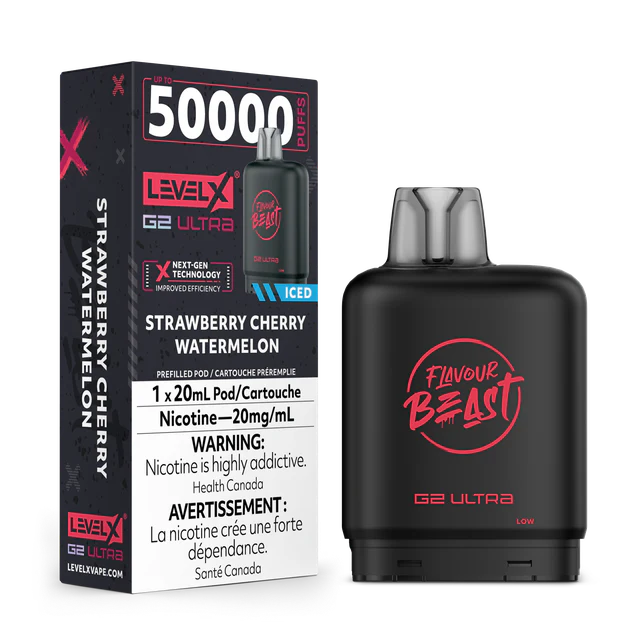 FLAVOUR BEAST G2 ULTRA POD 50K - STRAWBERRY CHERRY WATERMELON